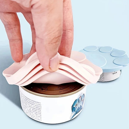 PawFolio 2 in 1 Pet Food Can Lid and Feeding Spoon Set
