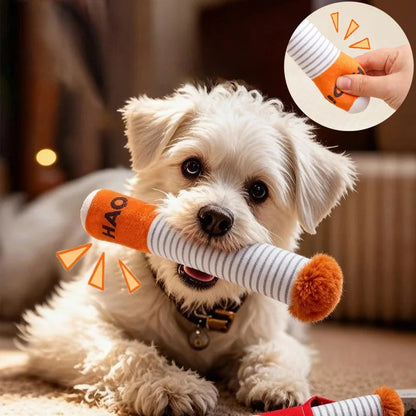 PawFolio Interactive Plush Squeaky Chew Toy for Dogs PawFolio