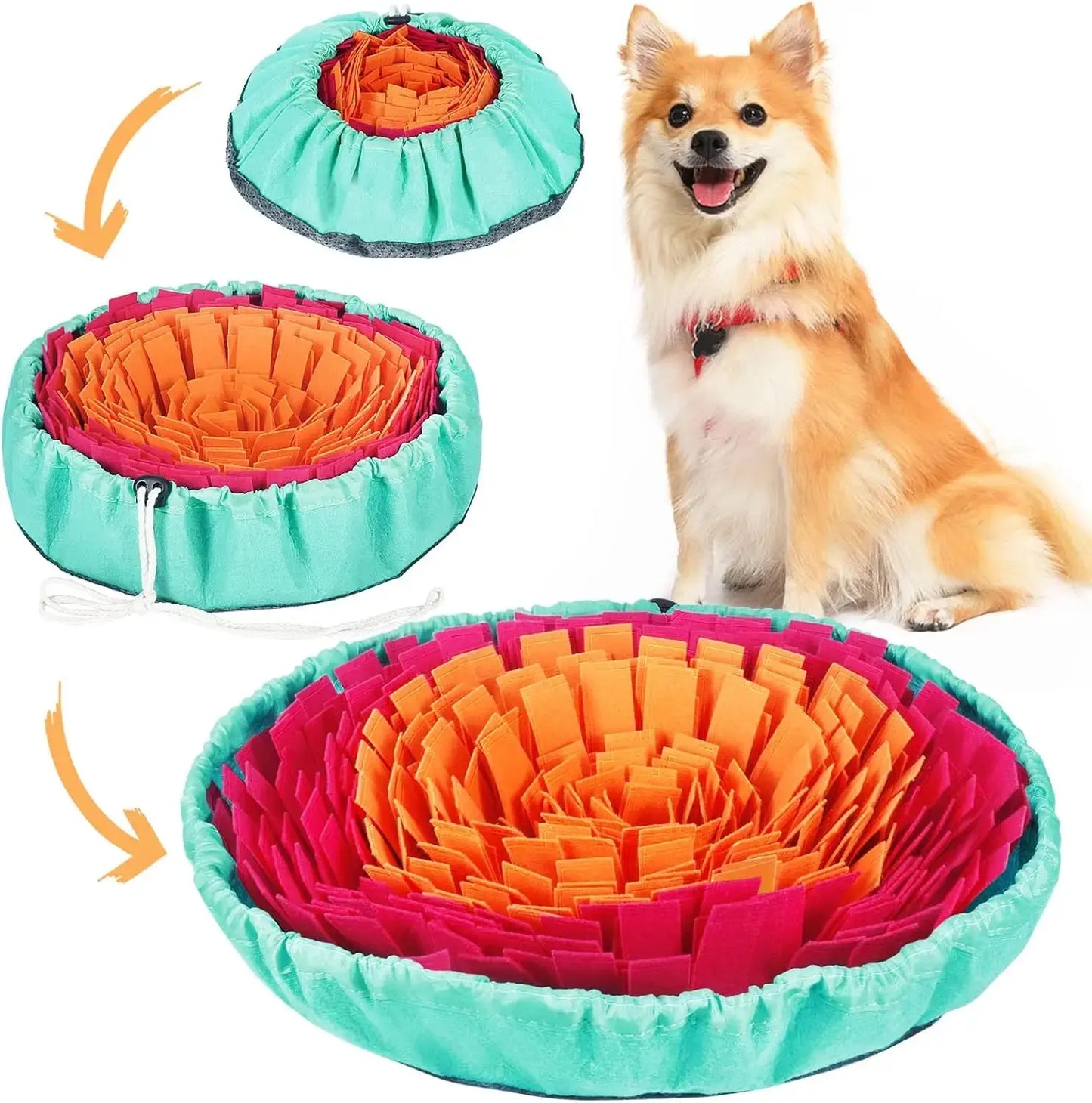 PawFolio Snuffle Mat Interactive Foraging Feeding Mat for Pets PawFolio