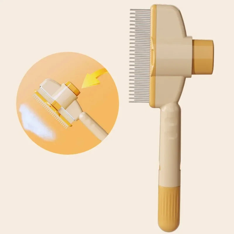 PawFolio Self Cleaning Pet Grooming Brush for Dogs and Cats PawFolio