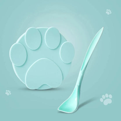 PawFolio 2 in 1 Pet Food Can Lid and Feeding Spoon Set