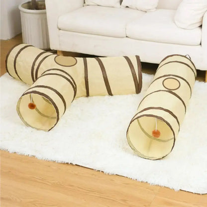 PawFolio Foldable Cat Tunnel Play and Hideaway Tube PawFolio