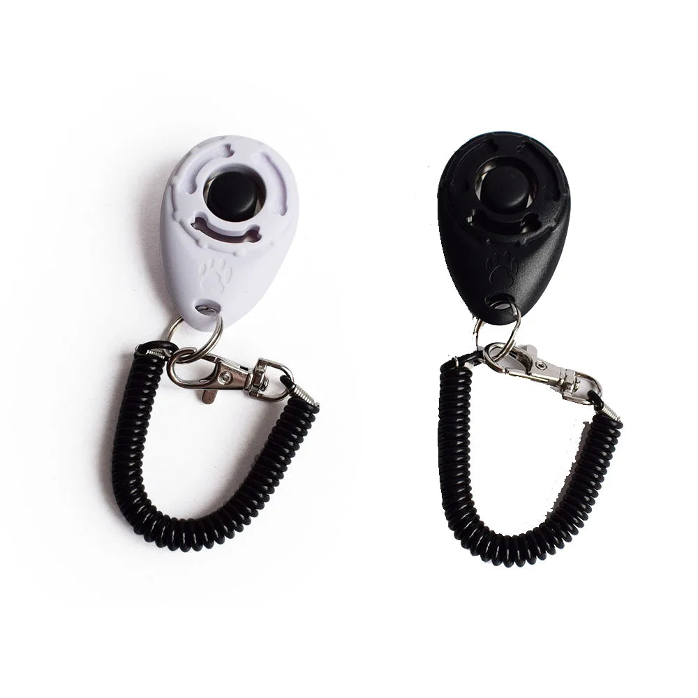 PawFolio Dog Training Clicker Set with Wrist Strap