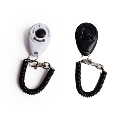 PawFolio Dog Training Clicker Set with Wrist Strap