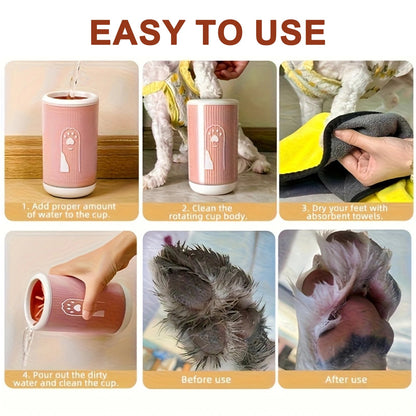 PawFolio Pet Paw Cleaning Cup for Dogs and Cats PawFolio