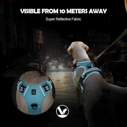 PawFolio No Pull Adjustable Dog Harness with Control Handle PawFolio