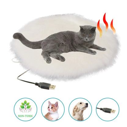 PawFolio Heated USB Pet Bed Mat for Cats and Dogs PawFolio