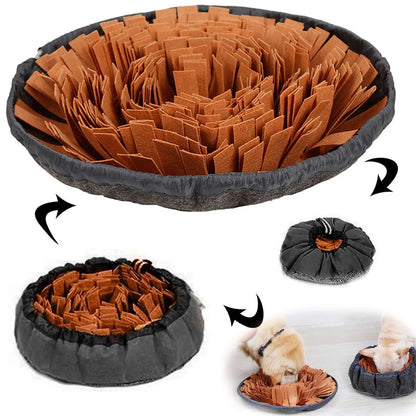 PawFolio Snuffle Mat Interactive Foraging Feeding Mat for Pets