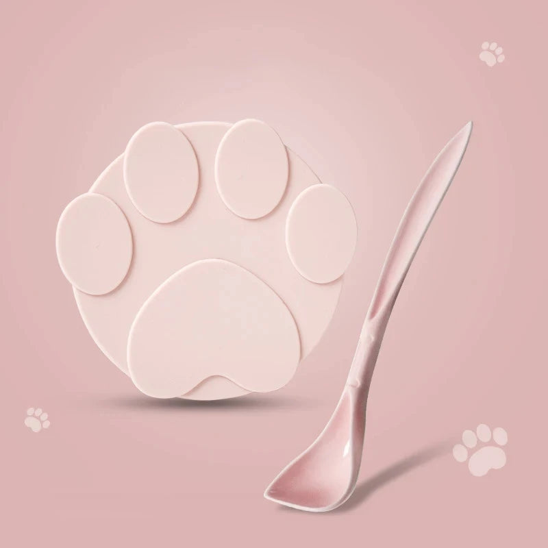 PawFolio 2 in 1 Pet Food Can Lid and Feeding Spoon Set