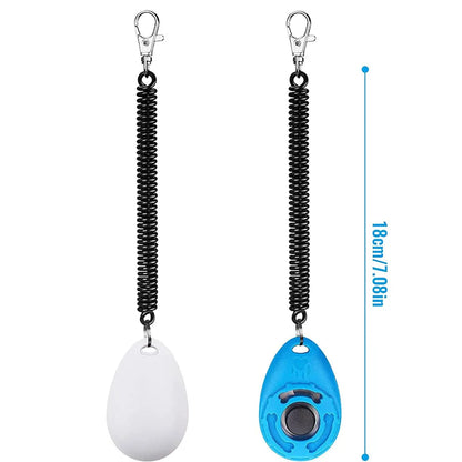 PawFolio Dog Training Clicker Set with Wrist Strap