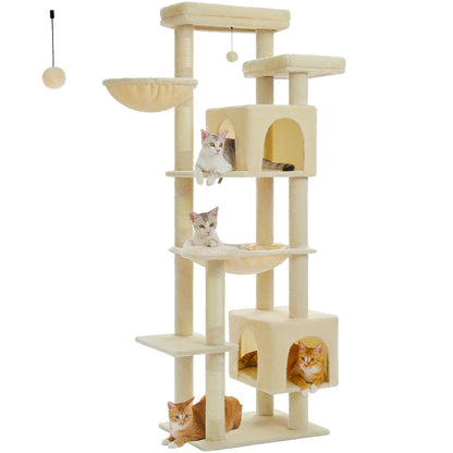 PawFolio Multi Level Cat Tree Tower for Indoor Cats PawFolio