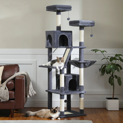 PawFolio Multi Level Cat Tree Tower for Indoor Cats PawFolio