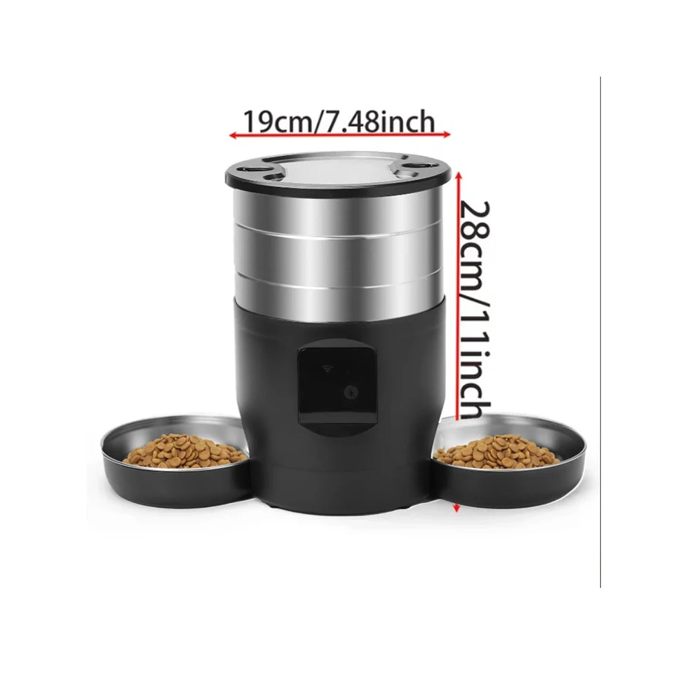 PawFolio Smart Automatic Pet Feeder 4.5L for Cats and Dogs