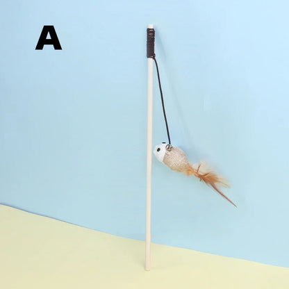 PawFolio Feather Teaser Wand Toy for Cats PawFolio